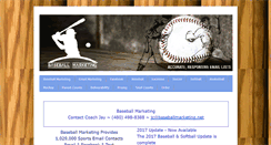 Desktop Screenshot of baseballmarketing.net